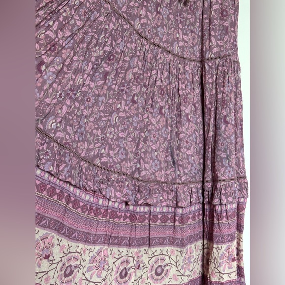 SPELL Dahlia Gown in Mulberry (Pre-Owned) Size Small Rare - Picture 10 of 13